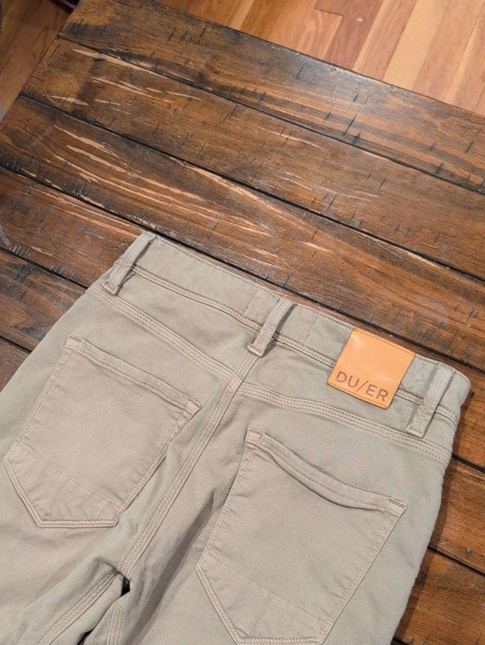 Du/Er No Sweat Slim Taper Pants Desert Khaki Nx2 28x29.5